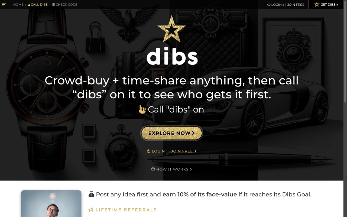 DibsX - made with BASE Platform