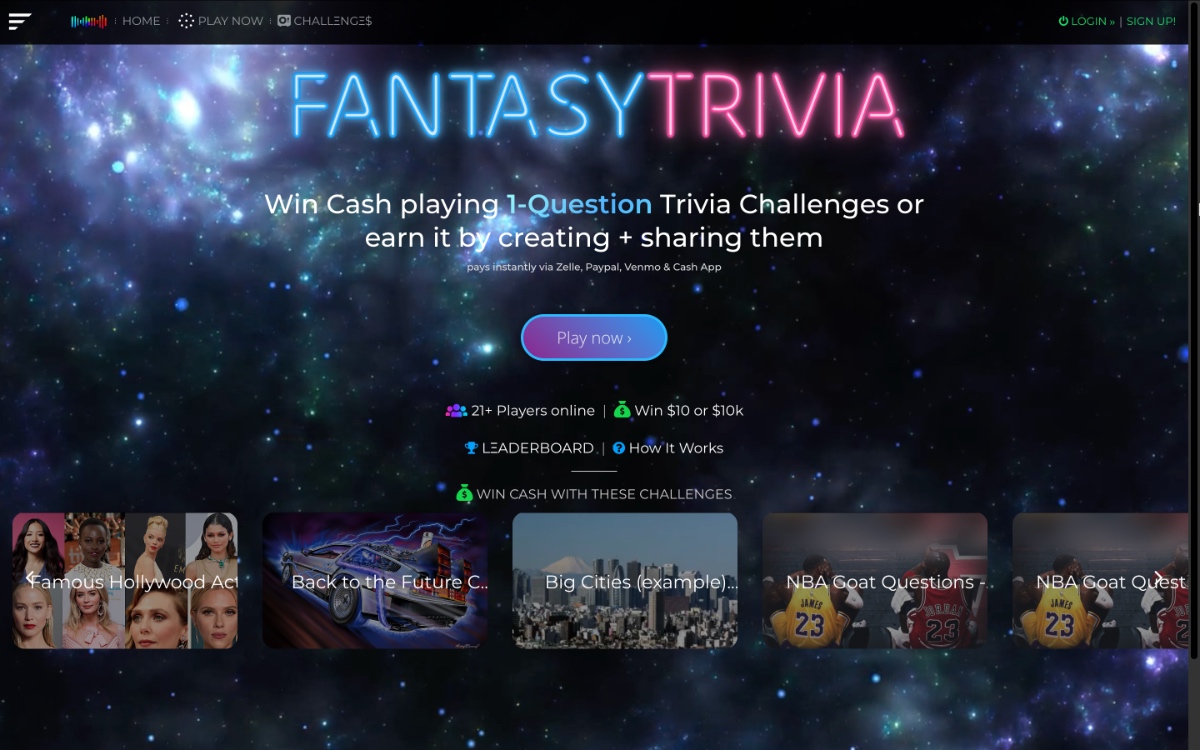 Fantasy Trivia - made with BASE Platform